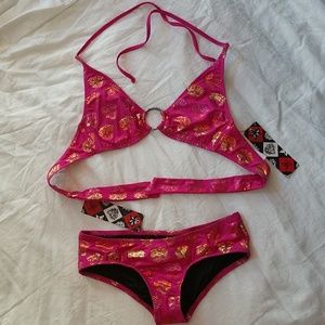 Rare Ed Hardy Tiger print  Swimsuit NWT